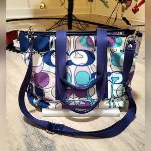 Coach Kyra scarf signature crossbody bag